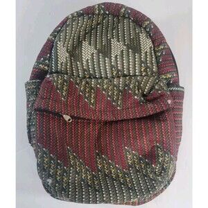 Ankara Print Kente Style Backpack Book Rucksack Handmade Bag Nice Some Wear